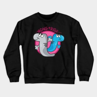 monstrick or treat friendly Crewneck Sweatshirt